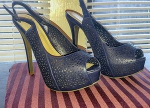 Navy BCBGeneration Platform Heels